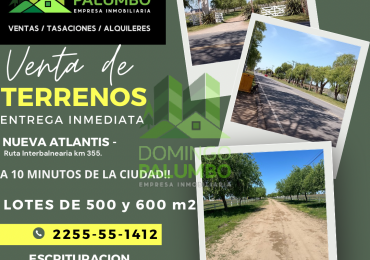 ESPECTACULARES LOTES EN NUEVA ATLANTIS!!